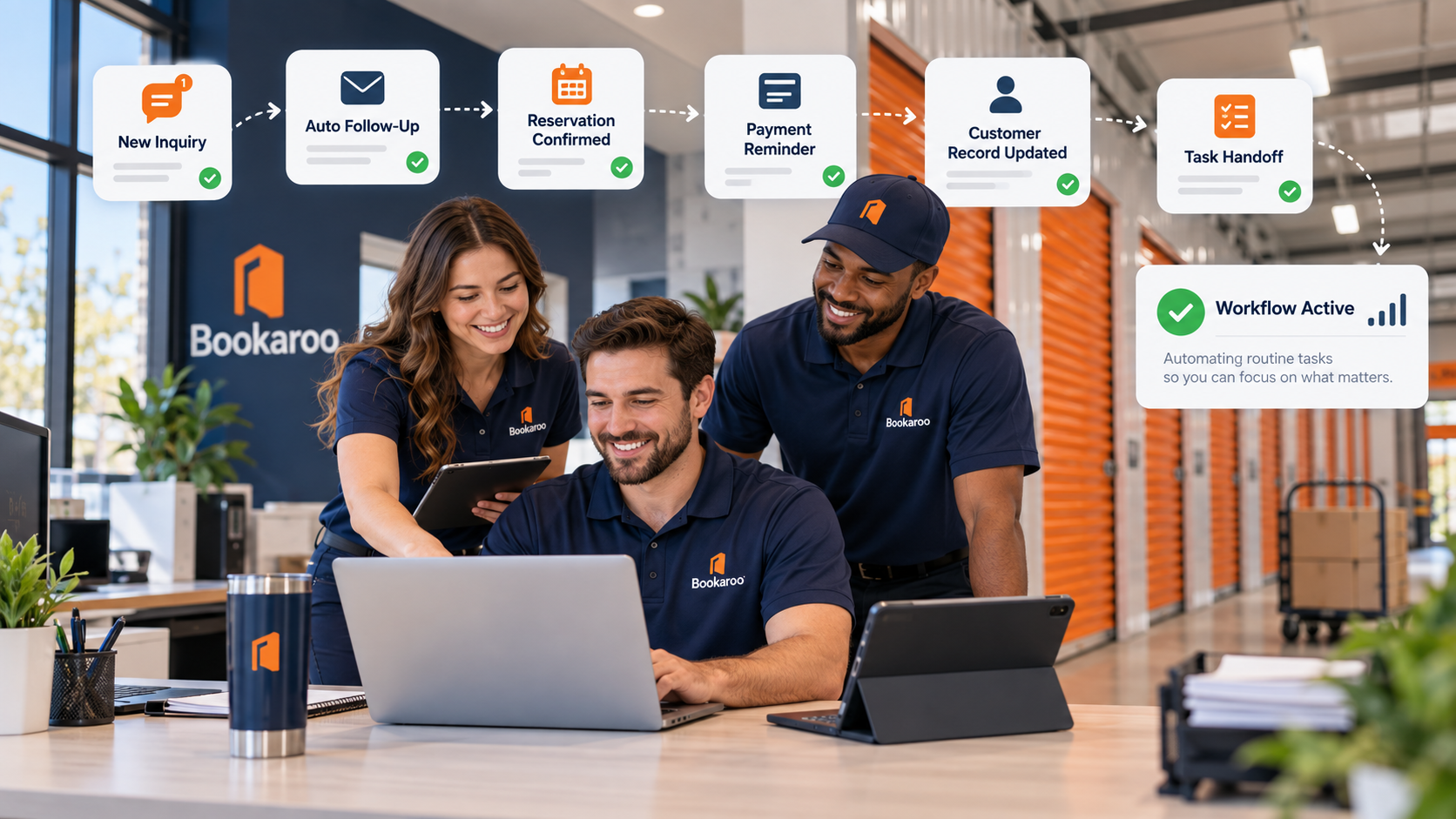 automation workflows for self-storage